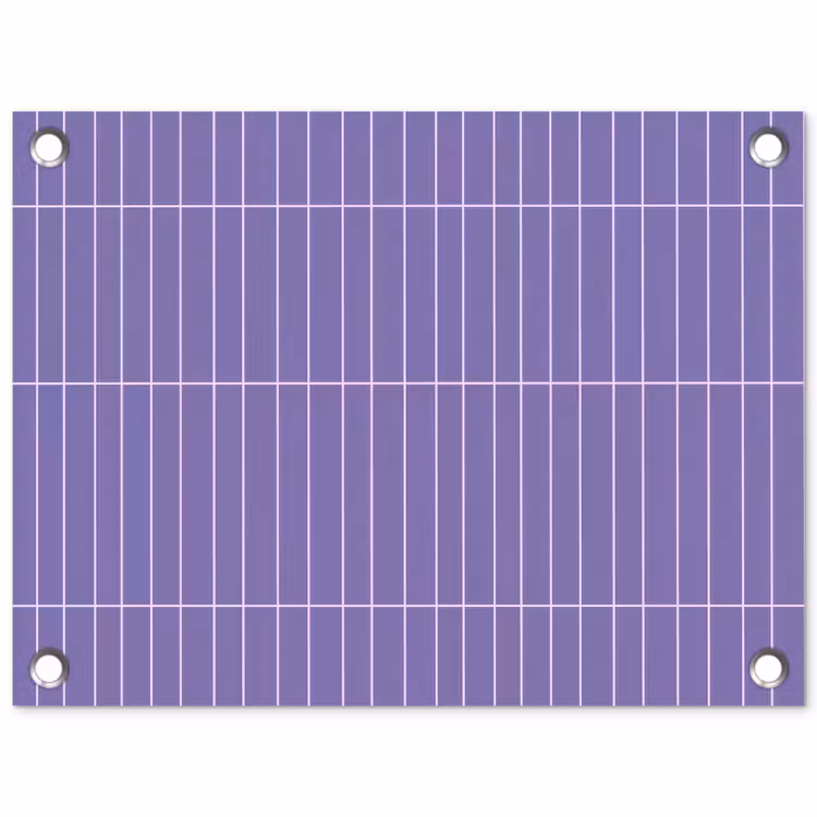 Patroon - Tegel - Lila tuinposter los doek klein 239 -3d