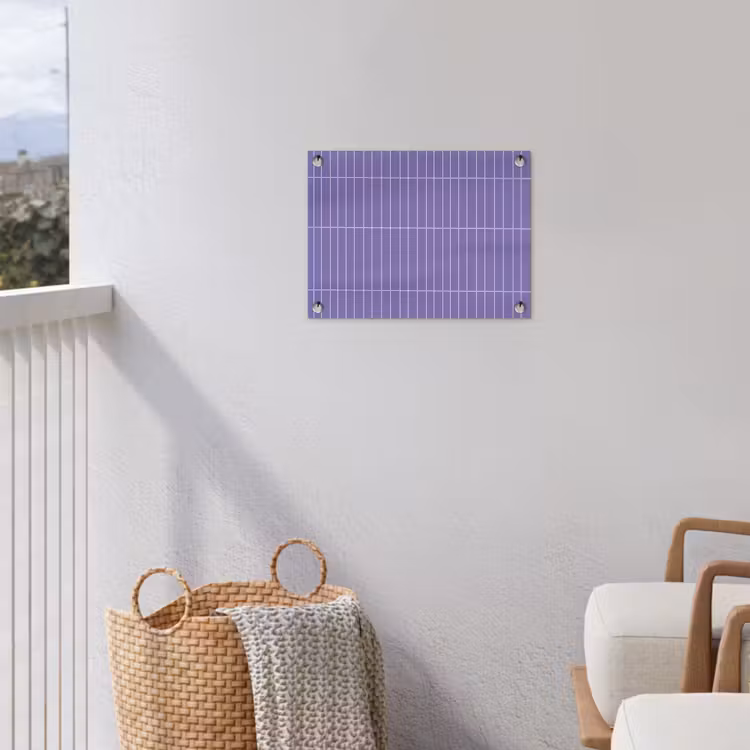 Patroon - Tegel - Lila tuinposter los doek klein 239 -sfeer8