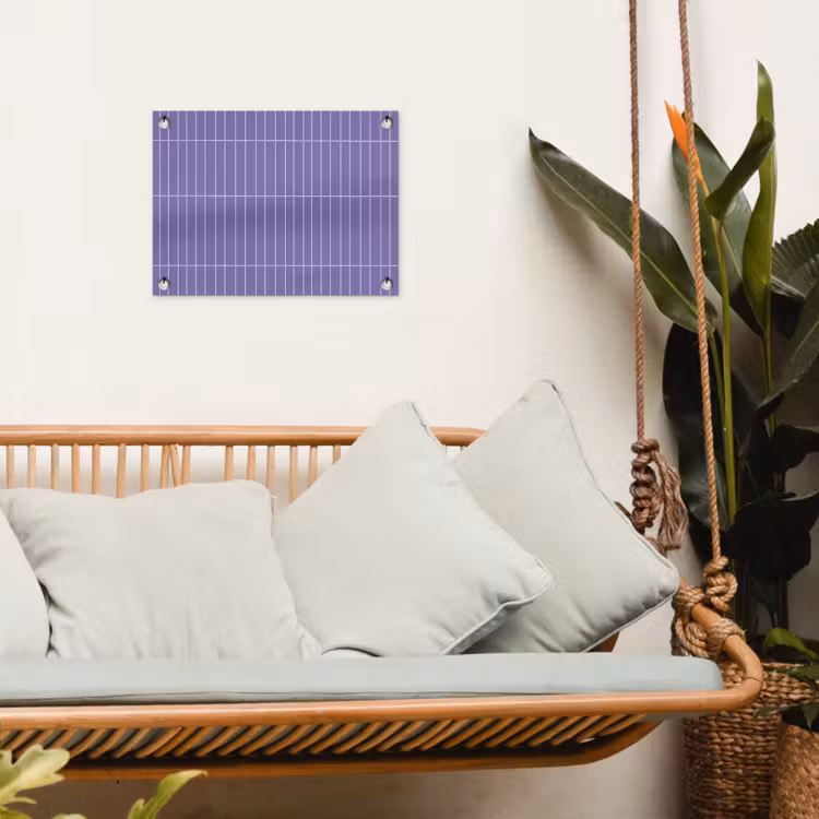 Patroon - Tegel - Lila tuinposter los doek klein 239 -sfeer7