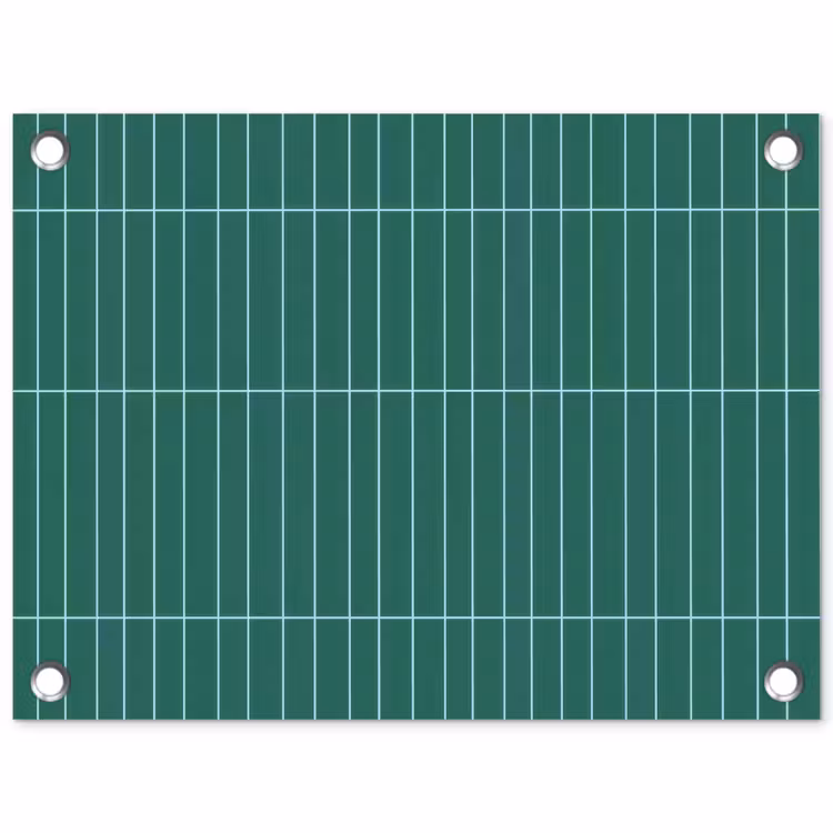 Patroon - Tegel - Saliegroen tuinposter los doek klein 239 -3d