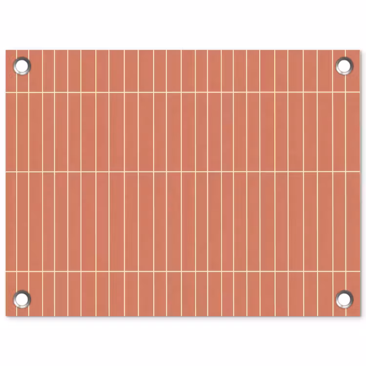 Patroon - Tegels - Terracotta tuinposter los doek klein 239 -3d
