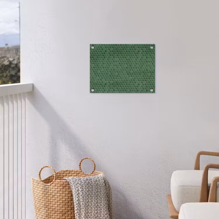 Penny - Mozaïek - Bosgroen - Green tuinposter los doek klein 239 -sfeer8