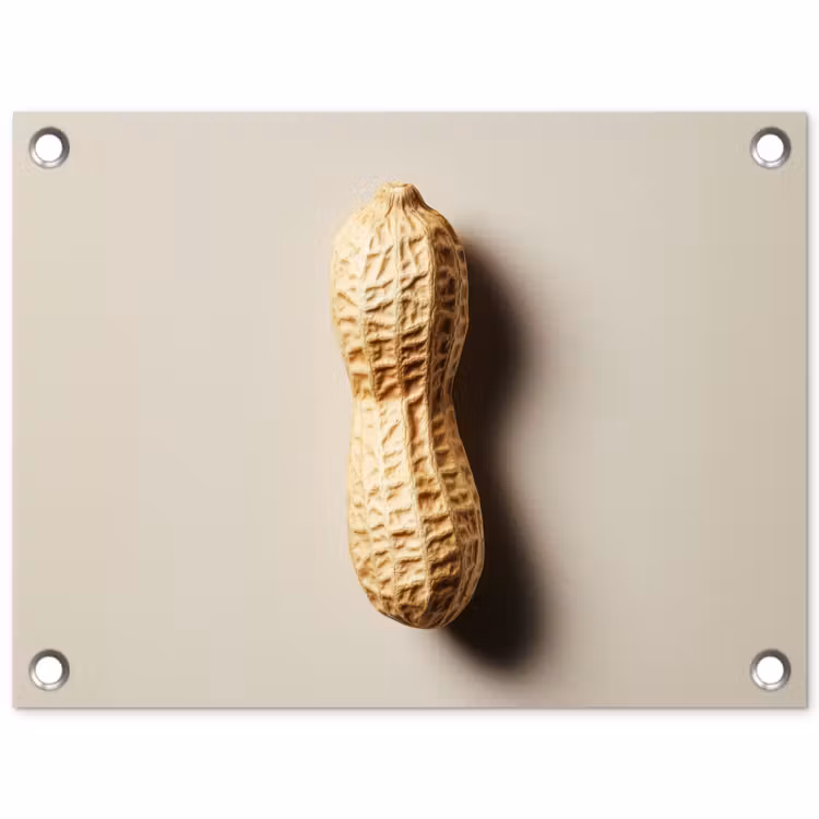 Pinda - Ruw - Beige tuinposter los doek klein -3d