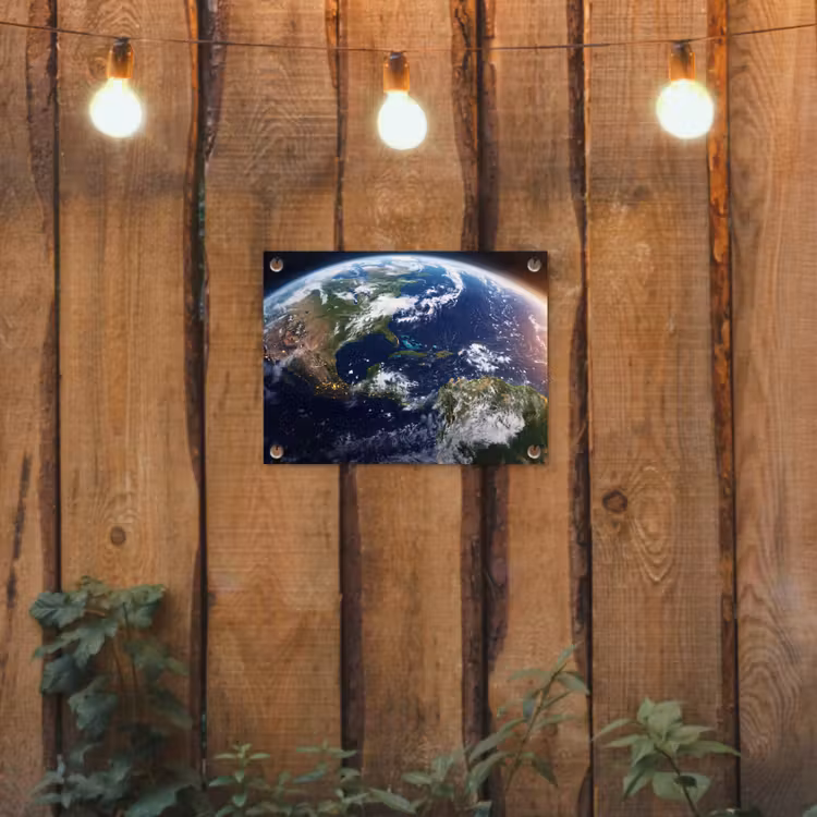 Tuinposter - Planeet - Ruimte - Kosmos - Planeet - Ruimte - Kosmos tuinposter los doek klein