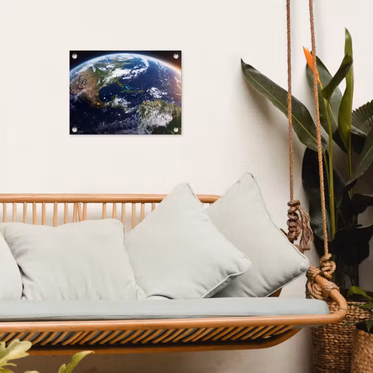 Tuinposter - Planeet - Ruimte - Kosmos - Planeet - Ruimte - Kosmos tuinposter los doek klein