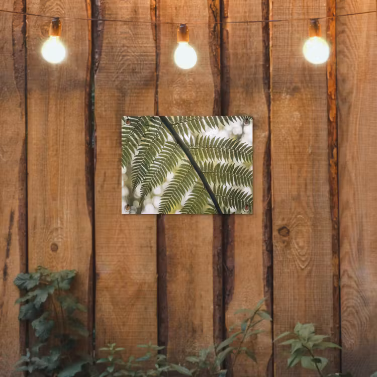 Plant - Blad - Natuur - Groen - Detail tuinposter los doek klein -sfeer1