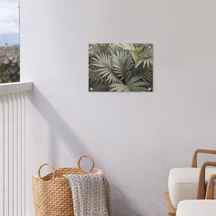 Plant - Palmbladeren - Natuur - Groen tuinposter los doek klein -sfeer8