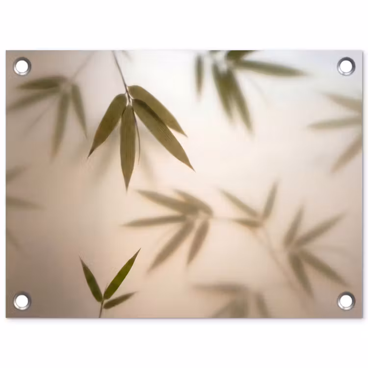 Planten - Bladeren - Natuur - Groen tuinposter los doek klein -3d