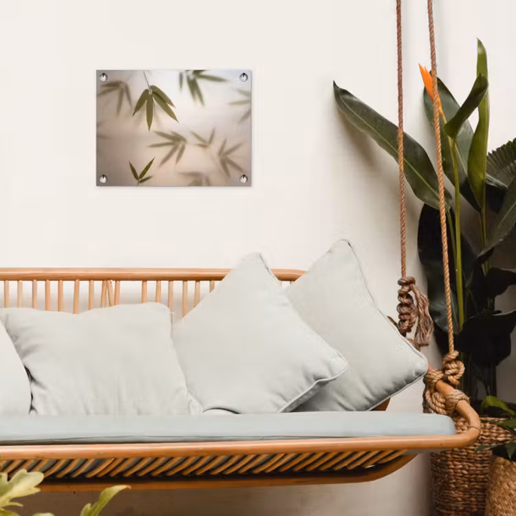 Planten - Bladeren - Natuur - Groen tuinposter los doek klein -sfeer7