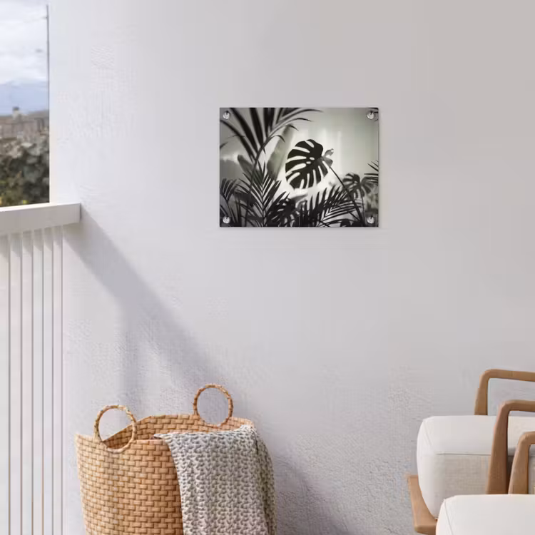 Planten - Bladeren - Natuur - Minimalistisch - Groen tuinposter los doek klein -sfeer8