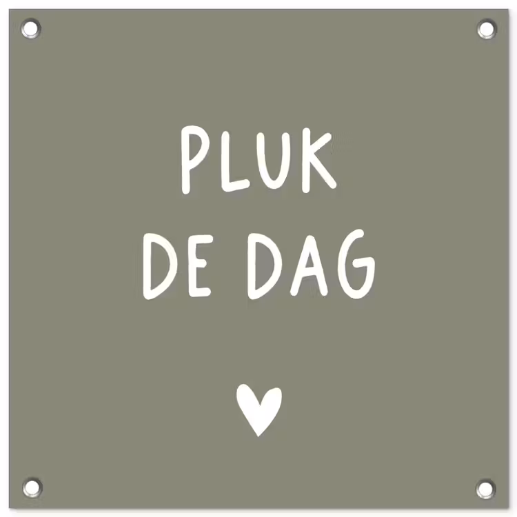 plukdedag-groen tuinposter los doek klein -3d