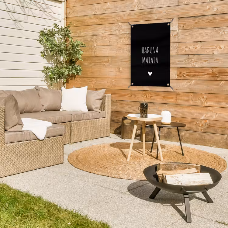 Quotes - Spreuken - Hakuna matata tuinposter los doek klein -sfeer4