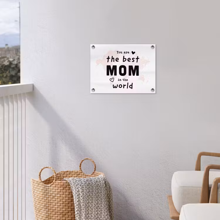 Quotes - You are the best mom in the world - Spreuken - Mama tuinposter los doek klein -sfeer8