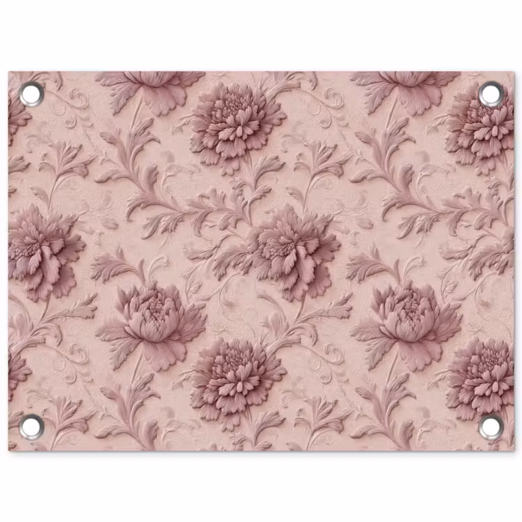Reliëf - Pioenrozen - Roze tuinposter los doek klein 239 -3d
