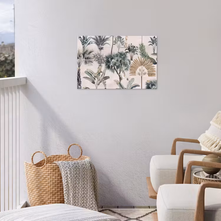 Retro - Jungle - Natuur - Dieren tuinposter los doek klein -sfeer8