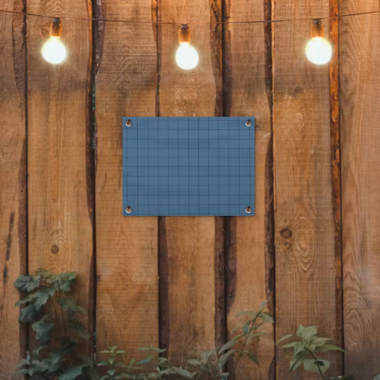 Ruiten - Geometrisch - Blauw tuinposter los doek klein 239 -sfeer1