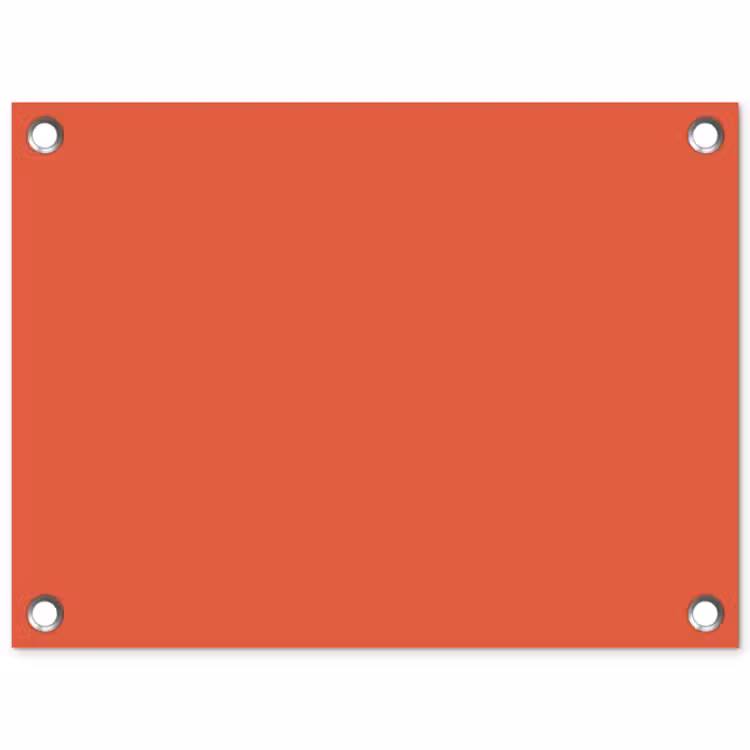 Rustic - Clay - Oranje tuinposter los doek klein 239 -3d