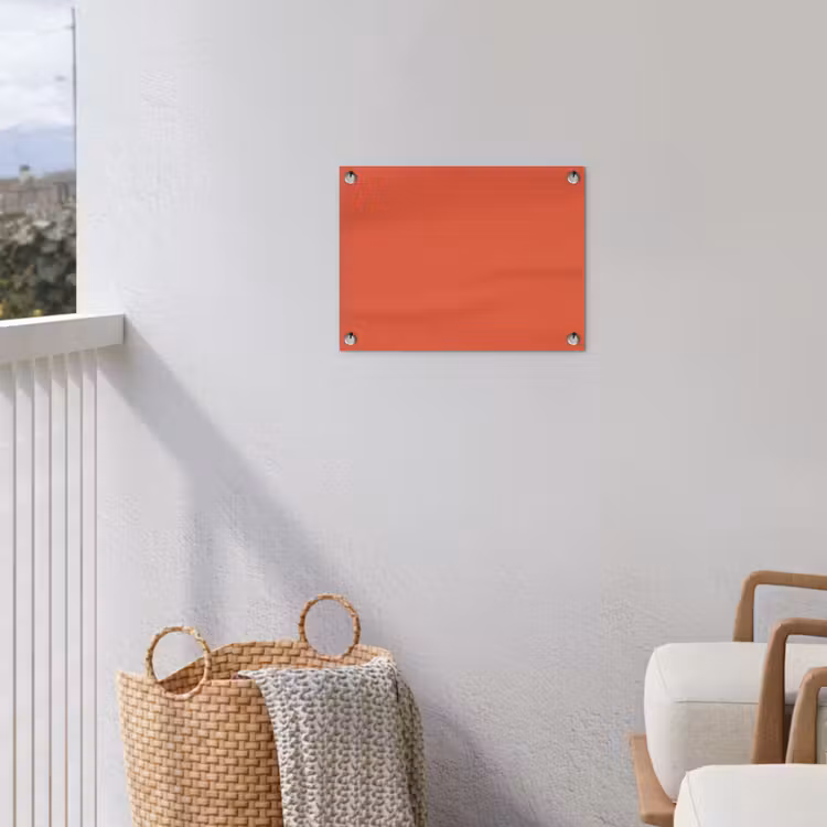 Rustic - Clay - Oranje tuinposter los doek klein 239 -sfeer8