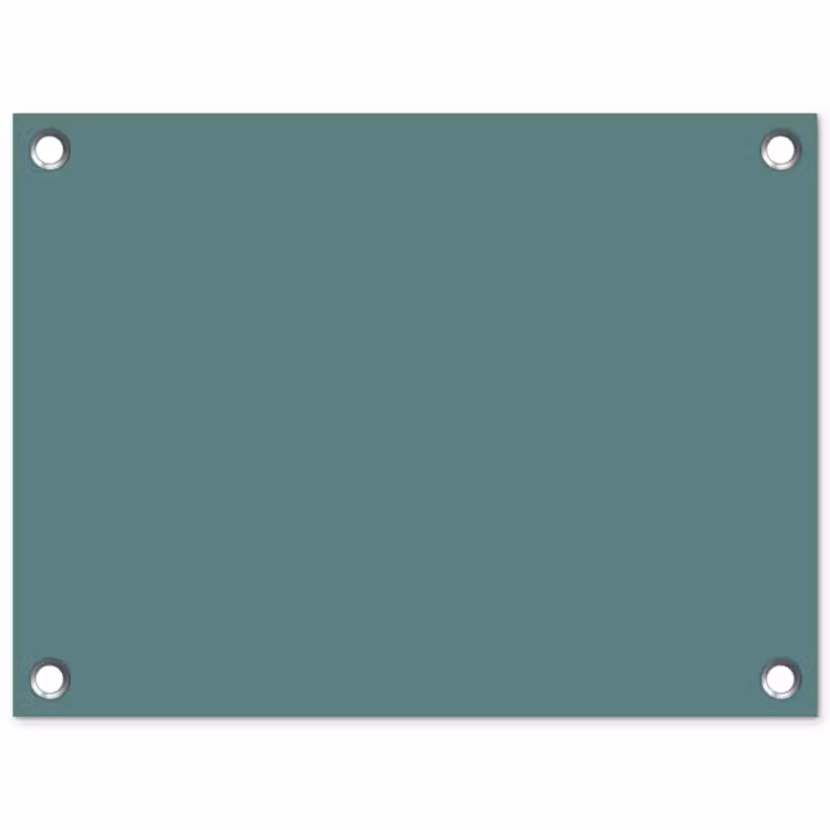 Serene - Teal - Blauw tuinposter los doek klein 239 -3d