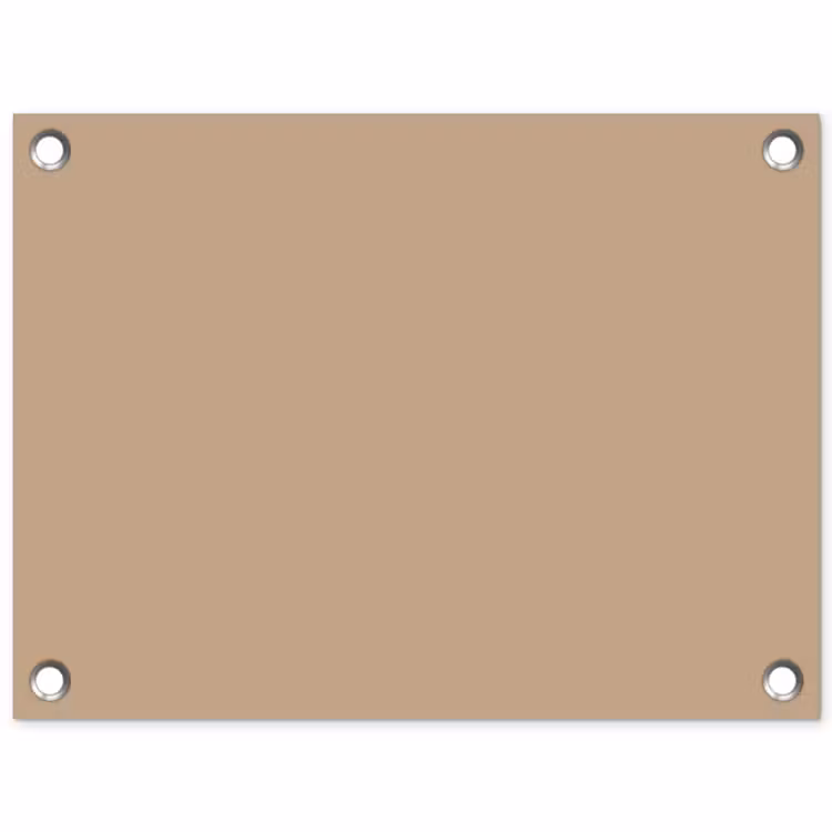 Soft - Taupe - Bruin tuinposter los doek klein 239 -3d