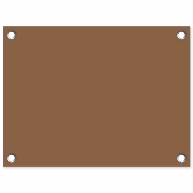 Soft - Walnut - Bruin tuinposter los doek klein 239 -3d