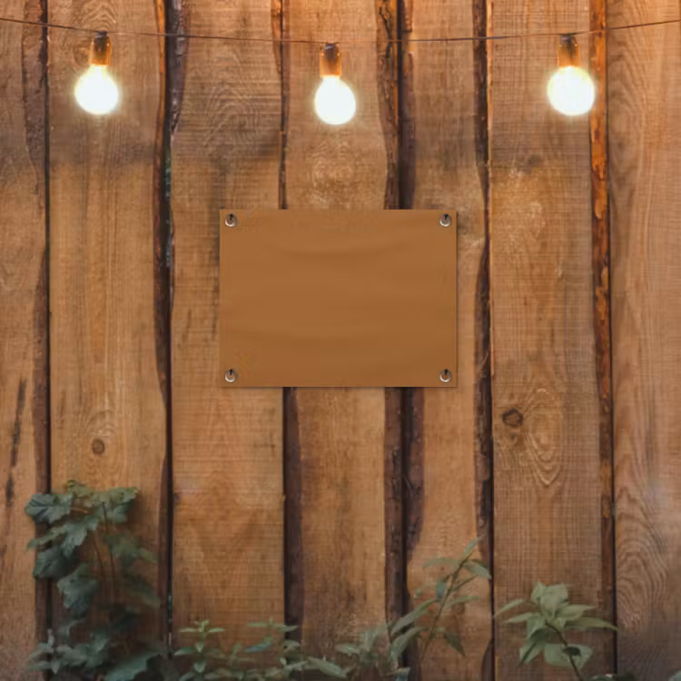 Spiced - Cinnamon - Bruin tuinposter los doek klein 239 -sfeer1