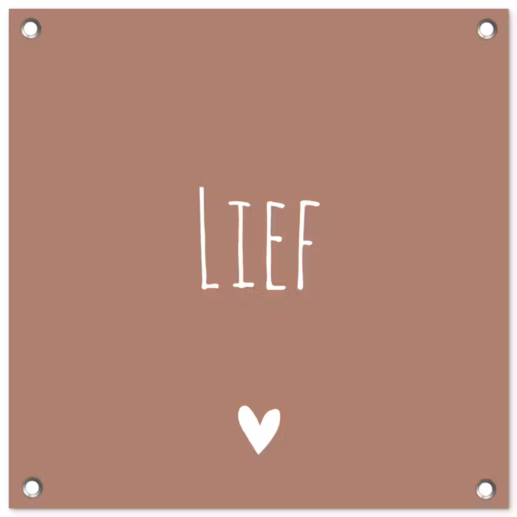 Spreuken - Lief - Quotes tuinposter los doek klein -3d