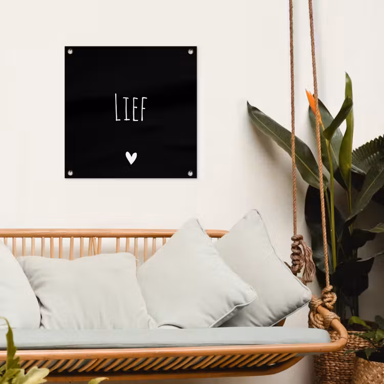 Spreuken - Lief - Quotes tuinposter los doek klein -sfeer7