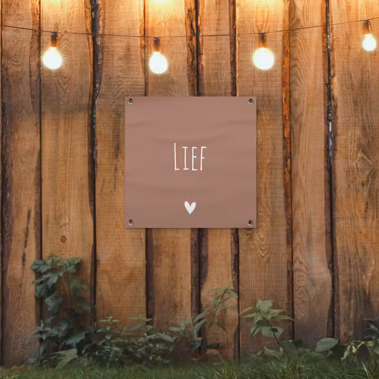 Spreuken - Lief - Quotes tuinposter los doek klein -sfeer1