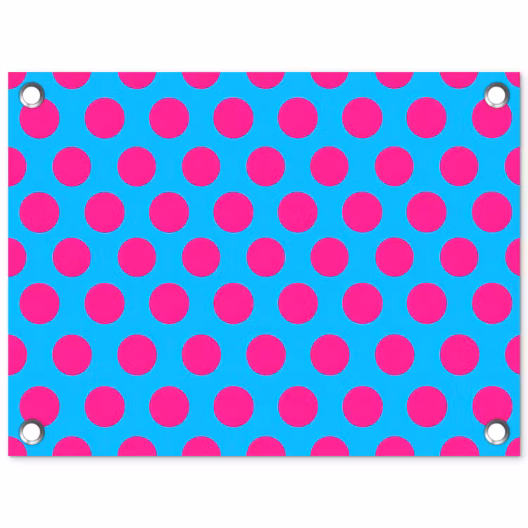 Stippen - Klassiek - Roze tuinposter los doek klein 239 -3d