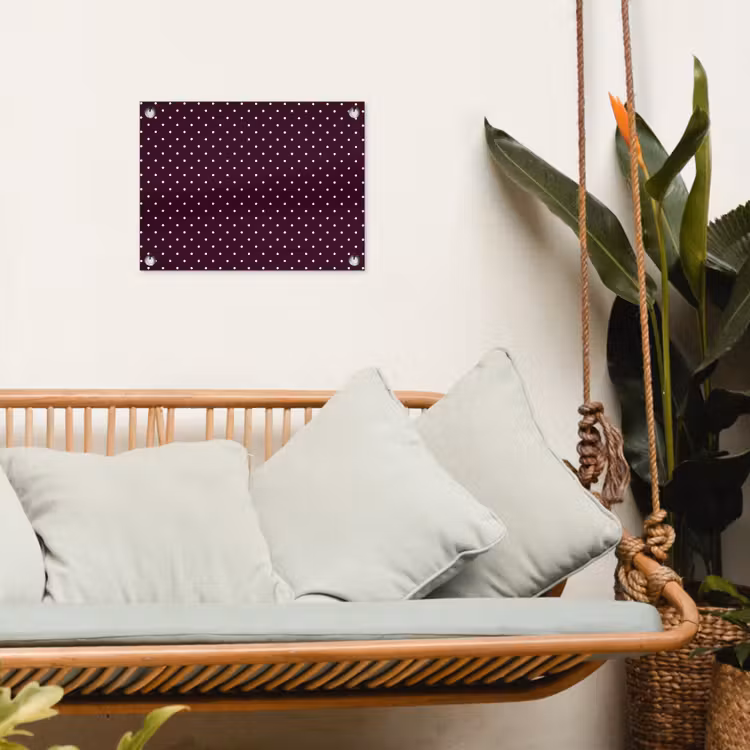 Stippen - Modern - Paars tuinposter los doek klein 239 -sfeer7