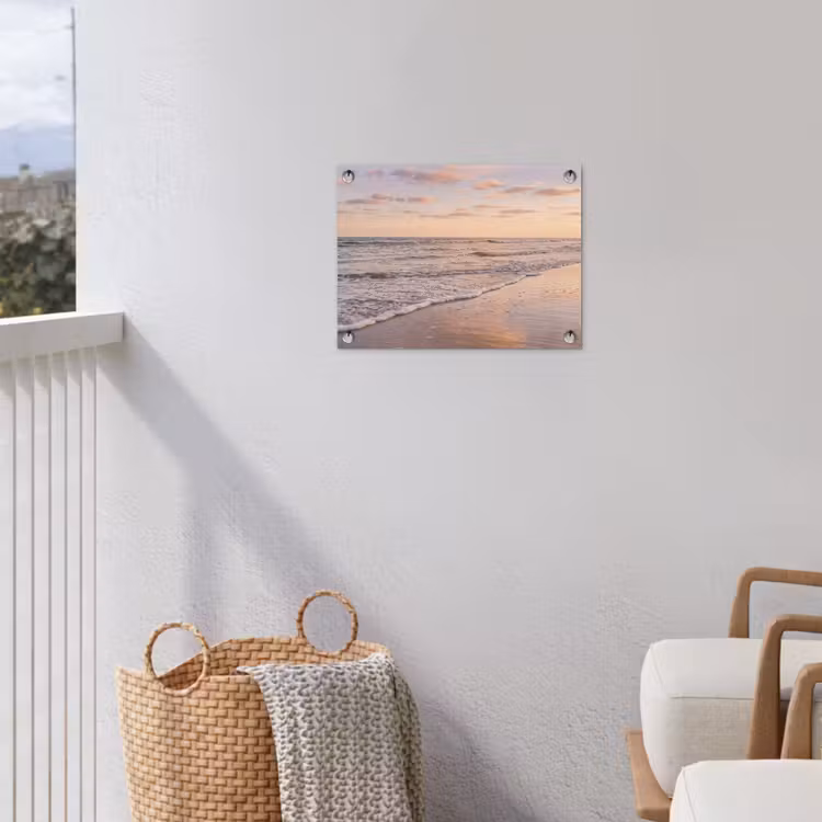 Strand - Branding - Wolken tuinposter los doek klein -sfeer8