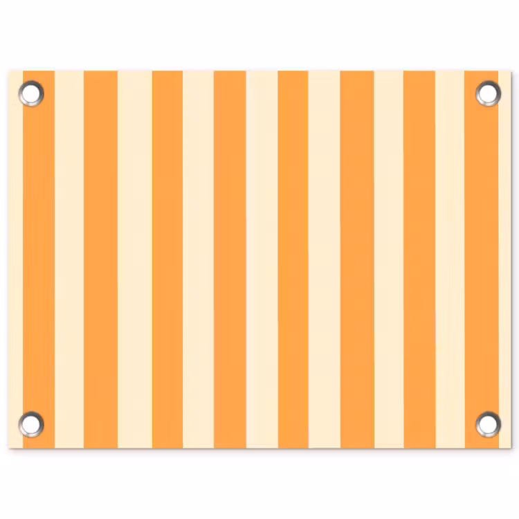 Strepen - Patroon - Oranje tuinposter los doek klein 239 -3d