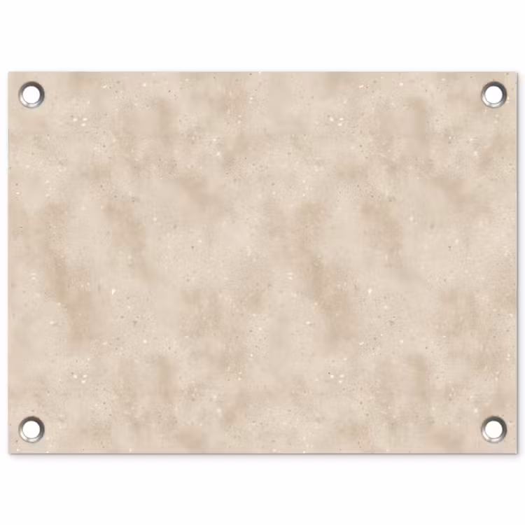 Structuur - Spikkels - Beige tuinposter los doek klein 239 -3d