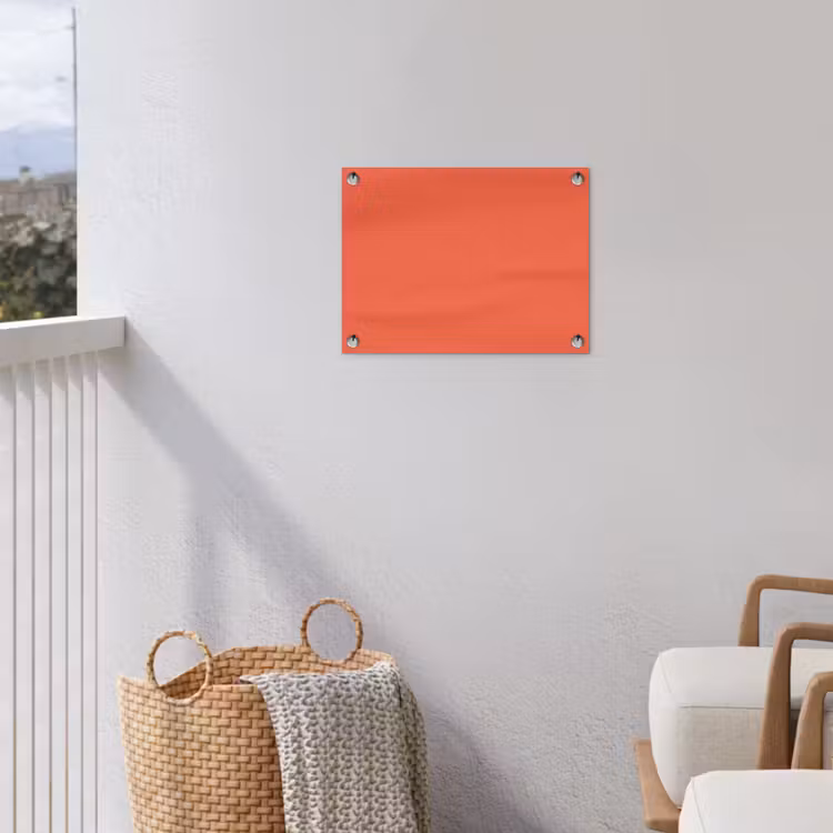 Sunset - Salmon - Oranje tuinposter los doek klein 239 -sfeer8