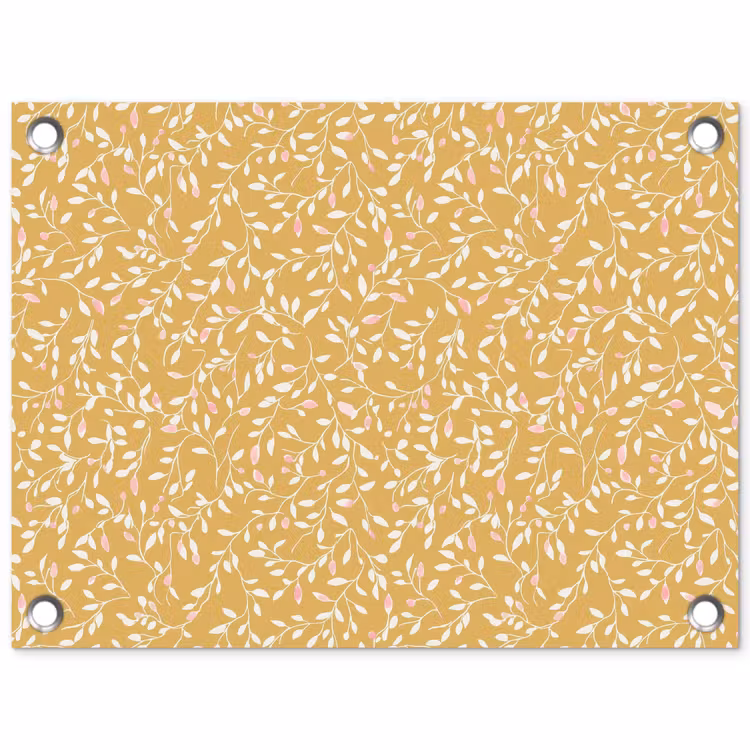 Takjes - Patroon - Oker tuinposter los doek klein 239 -3d