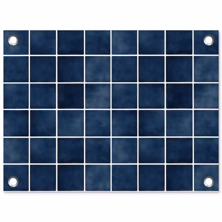 Tegel - Modern - Blauw tuinposter los doek klein 239 -3d