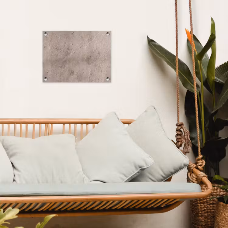 Textuur - Steen - Patroon - Rustiek - Beige tuinposter los doek klein -sfeer7