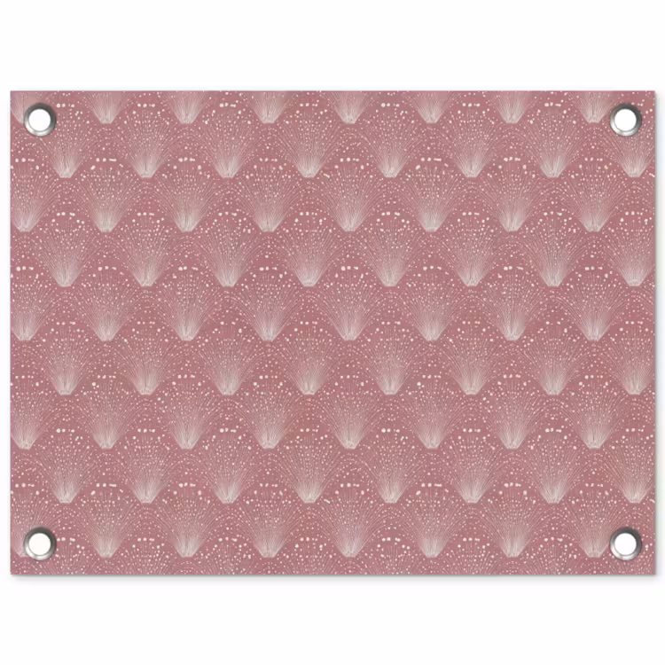 Trendy - Patroon - Roze tuinposter los doek klein 239 -3d