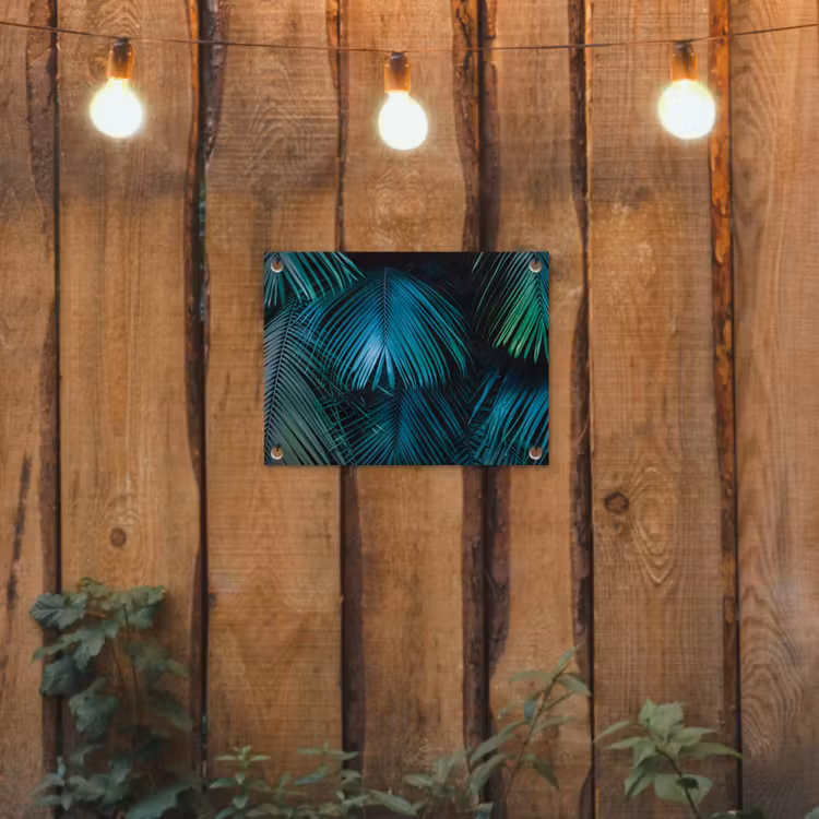 Inductie beschermer - Inductie afdekplaat - Tropical - Jungle - Bladeren - Groen tuinposter los doek klein -sfeer1