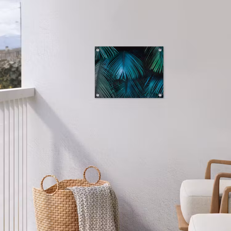 Inductie beschermer - Inductie afdekplaat - Tropical - Jungle - Bladeren - Groen tuinposter los doek klein -sfeer8
