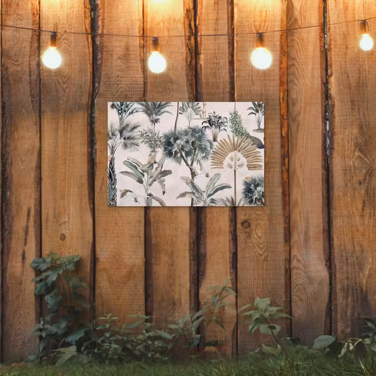 Tropisch - Bomen - Bladeren - Jungle tuinposter los doek klein -sfeer1