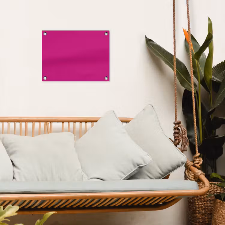 Velvet - Magenta - Roze tuinposter los doek klein 239 -sfeer7