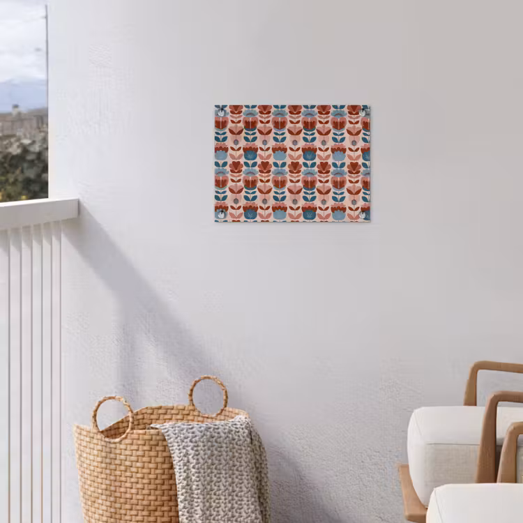 Vintage - Motief - Kleurrijk tuinposter los doek klein 239 -sfeer8