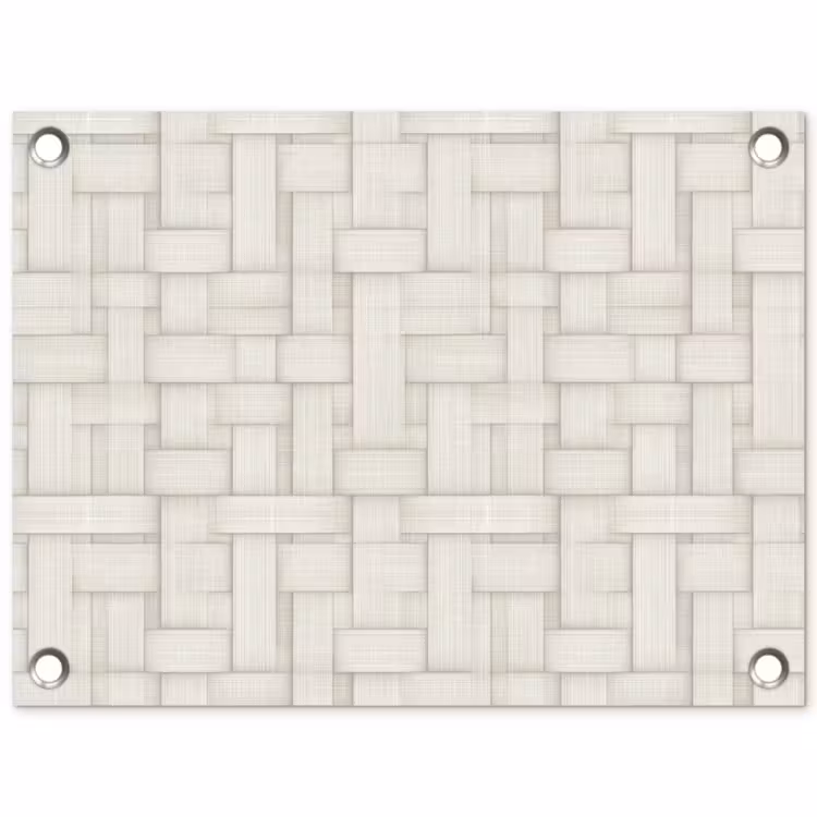 Vlechtwerk - Banen - Beige tuinposter los doek klein 239 -3d