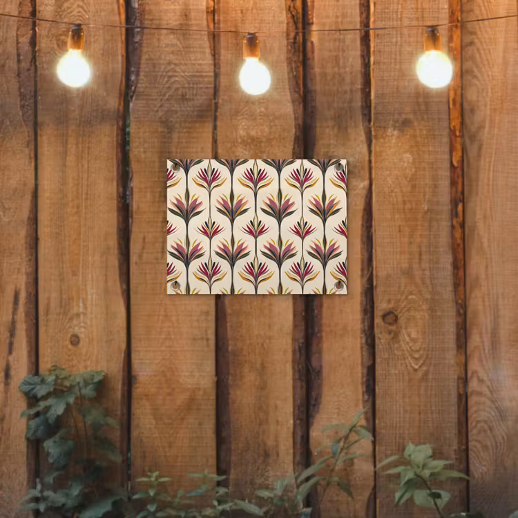 Waaier - Motief - Kleurrijk tuinposter los doek klein 239 -sfeer1