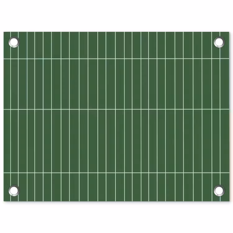 Wandtegel - Verticaal - Donkergroen tuinposter los doek klein 239 -3d
