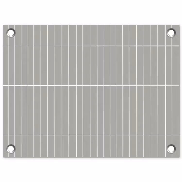 Wandtegel - Verticaal - Lichtgrijs tuinposter los doek klein 239 -3d