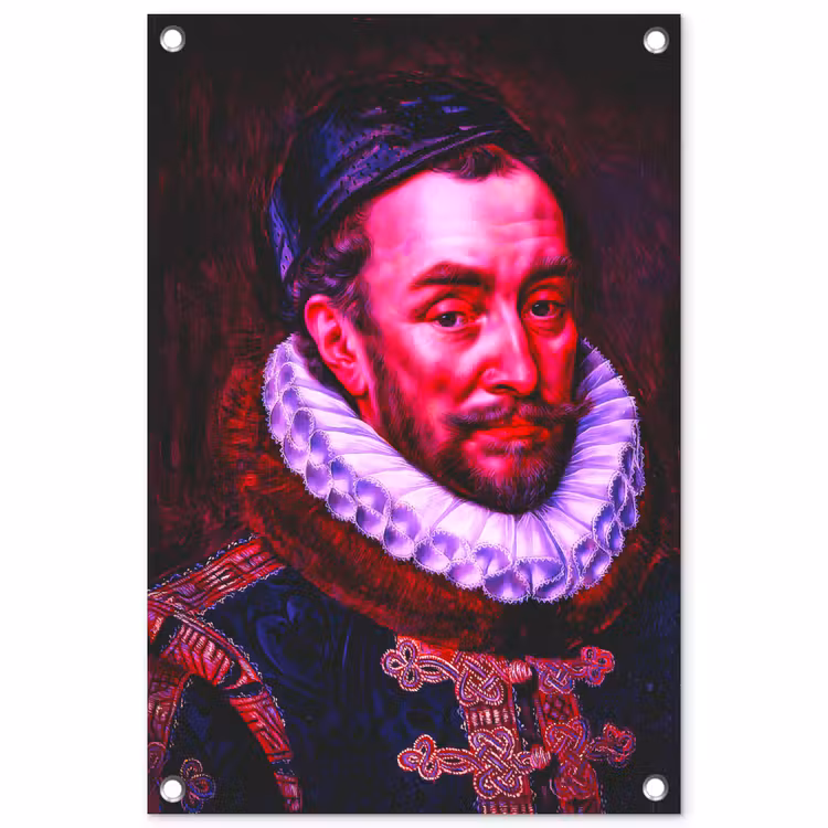 Willem van Oranje - Adriaen Thomasz - Oude meesters tuinposter los doek klein -3d
