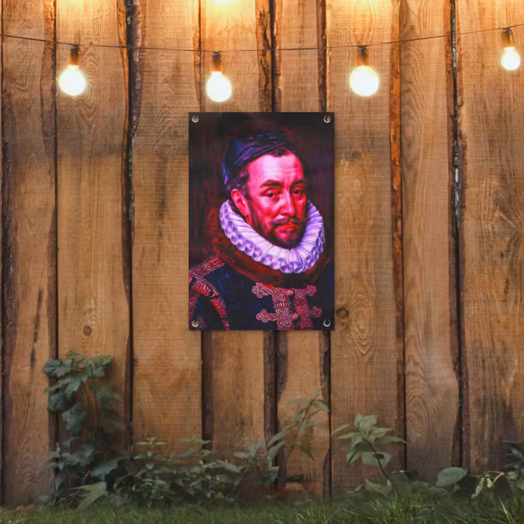 Willem van Oranje - Adriaen Thomasz - Oude meesters tuinposter los doek klein -sfeer1